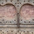 Distressed Chest - Carved - 2 Drawer - Rustic Brown - Wooden