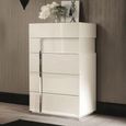 Canova Chest - 5 Drawer - White Gloss