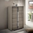 Tivoli Tall Chest - 6 Drawer - Grey Wood