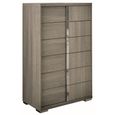 Tivoli Tall Chest - 6 Drawer - Grey Wood