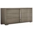Tivoli Wide Dresser - 6 Drawer - Grey Wood