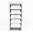 Clearance - Angled Tall Chest - 5 Drawer - Mirrored