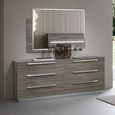 Kroma Italian Wide Chest - 6 Drawer - Venetian Grey
