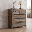 Goa Chest - 2+3 Drawer - Dark Sheesham Wood