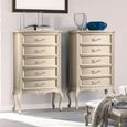 Verdi Italian Ivory 5 Drawer Midi French Style Chest thumbnail
