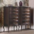 Verdi Italian Walnut 5 Drawer Midi French Style Chest thumbnail