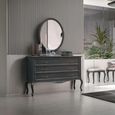 Verdi Italian Grey 3 Drawer French Style Chest thumbnail 2