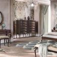 Verdi Italian Walnut 5 Drawer Midi French Style Chest thumbnail 2