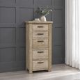 Reclaimed Pine 5 Drawer Tall Chest thumbnail