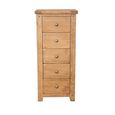 Melbourne Country Oak Chest - 5 Drawer - Tall - Rustic