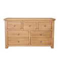 Melbourne Country Oak Chest - 7 Drawer - Wide - Rustic