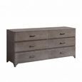 Maia Italian Chest - 6 Drawer - Wide - Silver Birch