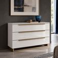 Smart Italian White 3 Drawer Chest thumbnail
