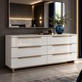 Smart Italian White 6 Drawer Wide Chest thumbnail