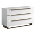 Smart Italian White 3 Drawer Chest thumbnail 2