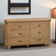 Hopewood Oak 6 Drawer Wide Chest thumbnail
