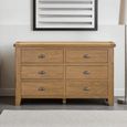 Hopewood Oak 6 Drawer Wide Chest thumbnail 2