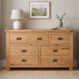Melbourne Natural Oak 7 Drawer Wide Chest thumbnail