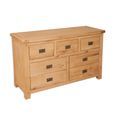 Melbourne Natural Oak 7 Drawer Wide Chest thumbnail 2