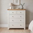 Melbourne White Painted 2+3 Drawer Wide Chest thumbnail