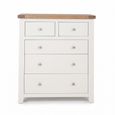 Melbourne White Painted 2+3 Drawer Wide Chest thumbnail 2