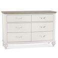Montreux Grey Washed Oak and Soft Grey 6 Drawer Wide Chest thumbnail 2