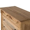 Bellecour Rattan and Teak Wood 3 Drawer Narrow Chest thumbnail 4