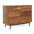 Woodland Natural Acacia Wood 6 Drawer Wide Chest  thumbnail 2