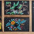 Solin Natural Mango Wood Hand Painted Multi Drawer Wide Chest   thumbnail 5