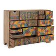 Holi Natural Mango Wood Hand Painted Multi Drawer Wide Chest thumbnail 3