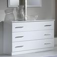 Ambra Dresser - 3 Drawer - White Italian