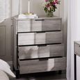 Bali Grey Oak Chest of Drawers - 4 Drawer