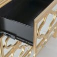 Casablanca Chest - 3+2 Drawer - Mirrored - Gold Trim