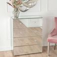 Chelsea Chest - 4 Drawer - Mirrored