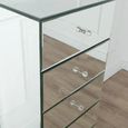 Chelsea Narrow Chest - 5 Drawer - Mirrored