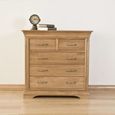 Clearance - Lyon Oak 3+2 Drawer Chest - A319