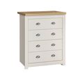 Highgate Chest - 4 Drawer - Cream Painted