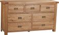 Kent Chest - 3+4 Drawer - Wide - Oak