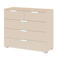 Aditio Chest - 3+2 Drawer - Champagne