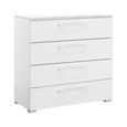 Skat Pure Chest - 4 Drawer - Alpine White