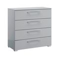 Skat Pure Chest - 4 Drawer - Silk Grey