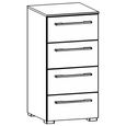 Skat Pure Chest - 4 Drawer - Narrow - Silk Grey