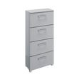 Skat Pure Chest - 4 Drawer - Narrow - Silk Grey
