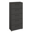 Skat Pure Chest - 5 Drawer - Tall - Graphite