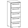 Skat Pure Chest - 5 Drawer - Tall - Silk Grey