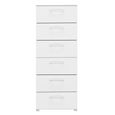 Skat Pure Chest - 6 Drawer - Tall - Alpine White