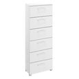 Skat Pure Chest - 6 Drawer - Tall - Alpine White