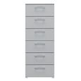 Skat Pure Chest - 6 Drawer - Tall - Silk Grey