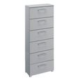Skat Pure Chest - 6 Drawer - Tall - Silk Grey