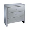 Seville Small Chest - 3 Drawer - Mirrored